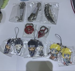 Naruto shippuden keychains minato shikamaru samehada