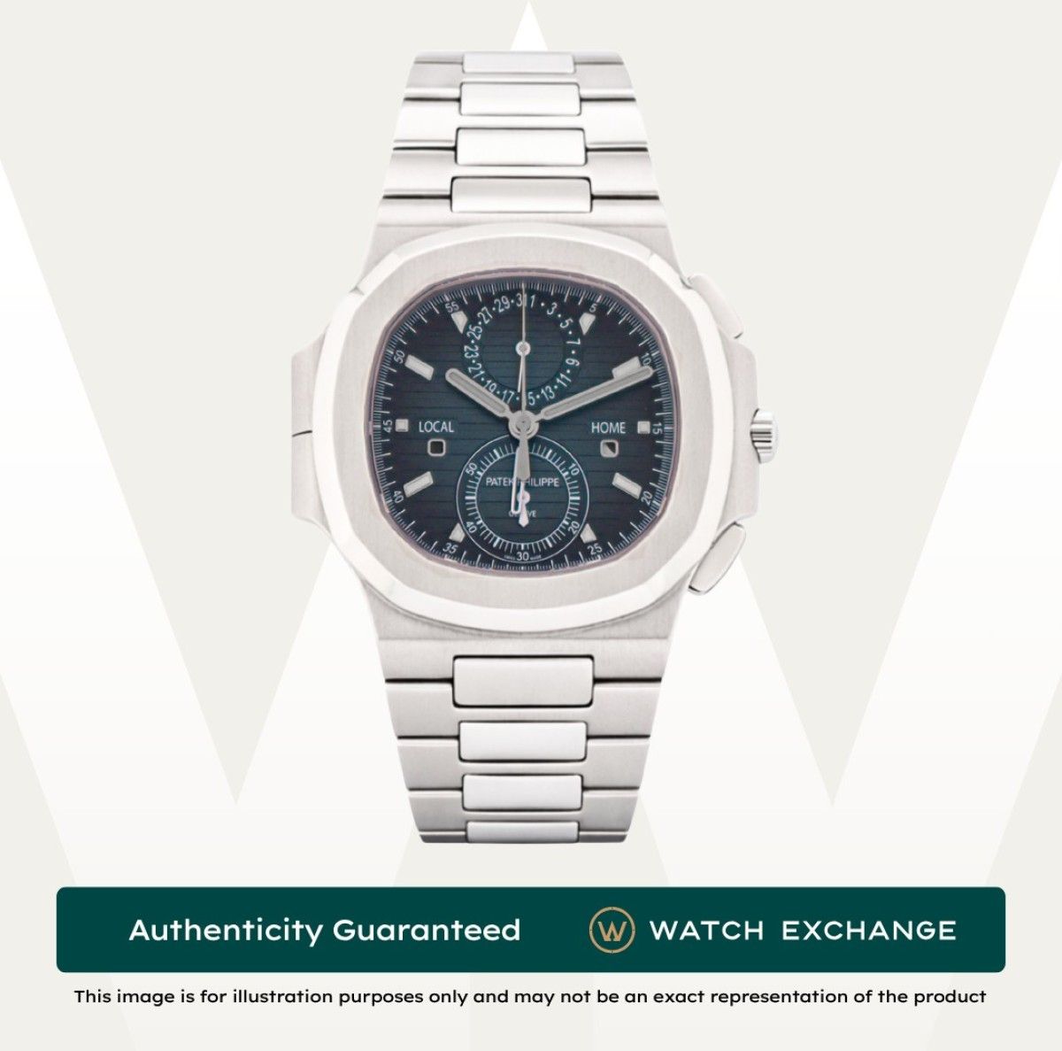 New Old Stock Patek Philippe Nautilus Bracelet 5990/1A-011 5990 PP Sunburst Blue Dial Z27155 Sep 2023 (Category: Watches) located in Singapore. Submitted by watchexchange.sg (Listing ID 1451431050, Image 1). Description: New Old Stock Patek Philippe Nautilus Bracelet 5990/1A-011 5990 PP Sunburst Blue Dial Z27155 Sep 2023 Price: $199,900 Brand: Patek Philippe Model: 5990/1A-011 Condition: New Old Stock Dial: Sunburst Blue Case Diameter: 40.5mm Mat