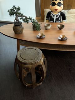 Solid Wenge Wood Stool – 45cm | Heavy & Beautiful Grain