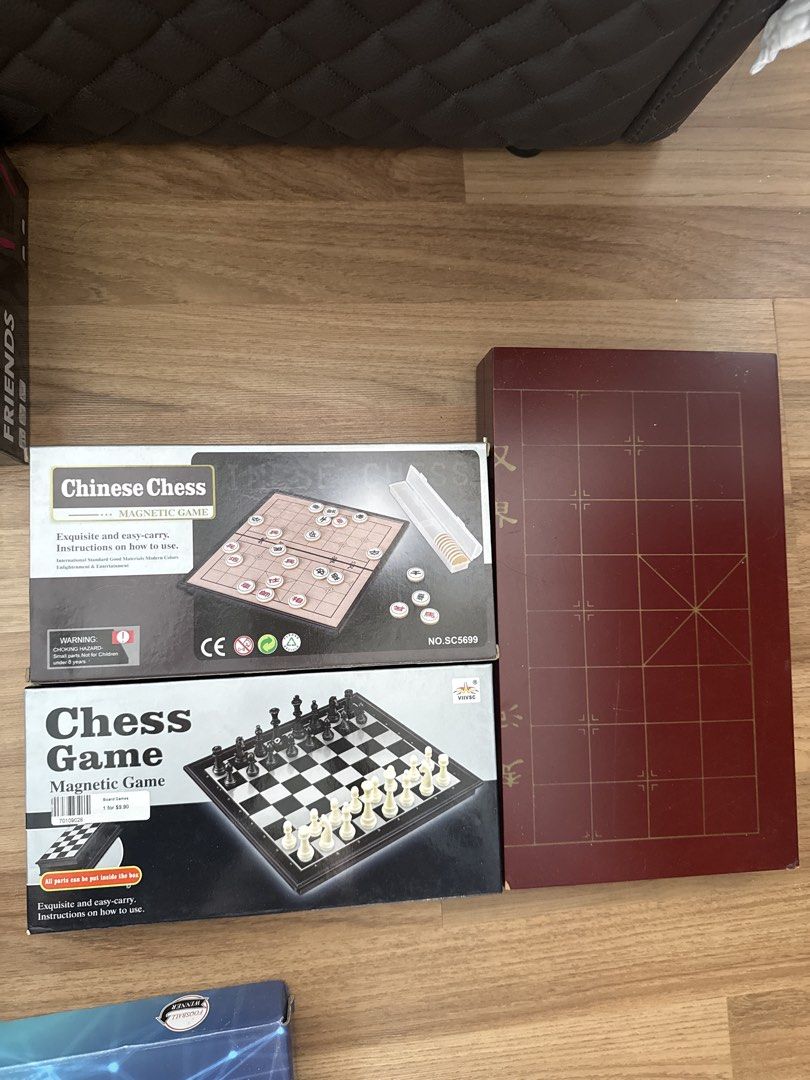 [Assorted Board Games] Monopoly, Blokus, Chess, and more! (Category: Board Games & Puzzles) located in Singapore. Submitted by lynniestuff (Listing ID 1456814050, Image 7). Description: **Price List** Junior Blokus - $5 Monopoly Ultimate Banking - $20 [SOLD] Kopi King - $18 Cards Against Humanity - $15 Disturbed Friends - $15 Chinese Chess - $5 Chinese Chess (Wood) - $20 Chess Game - $5 The Game of Life - $10 .