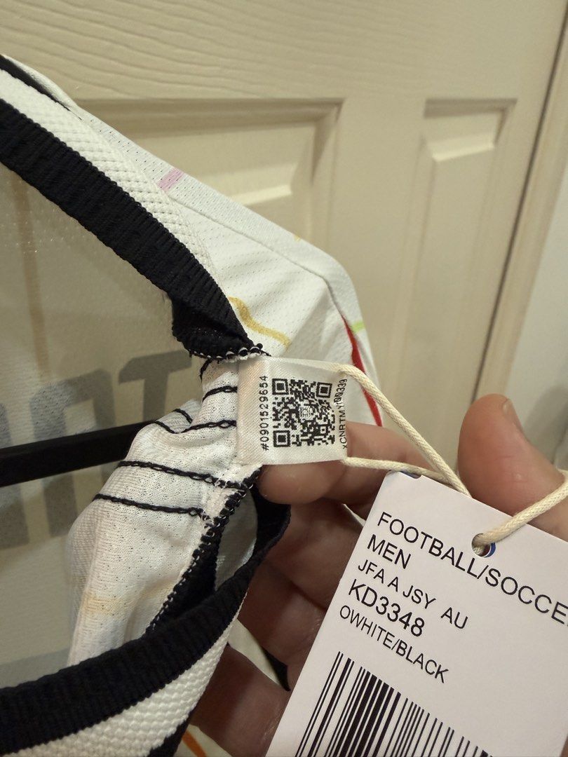BNWT Adidas Japan JFA Away player version Jersey Tanaka #7 Asian size L (Category: Activewear) located in Singapore. Submitted by y4__gago (Listing ID 1456873631, Image 7). Description: - Authentic Adidas Japan National Football Team Away Jersey - Features Player Name: TANAKA - Features Player Number: 7 - Asian Size: L - Player version.