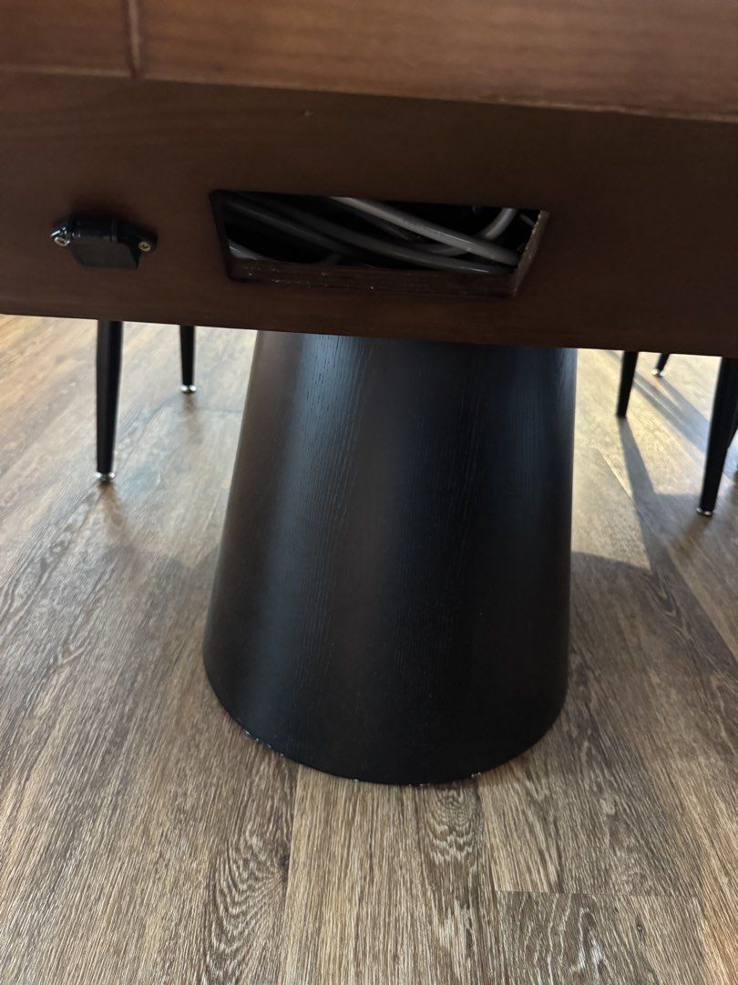 Dining table with Mahjong Table (Category: Tables & Sets) located in Singapore. Submitted by mypunnybunny (Listing ID 1456852550, Image 3). Description: Bought the table at $2.2k, selling at $1.5k - It’s dining table with mahjong table - Comes with 2 sets of tiles - 90cm by 90cm by 82cm height .