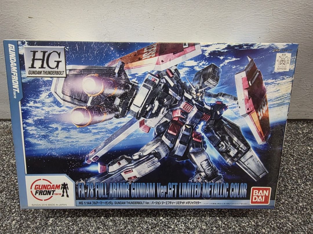 HGUC 1/144 Full Armor Unicorn Gundam – RX-0 (Category: Gundam Model Kits) located in Singapore. Submitted by rexeter (Listing ID 1456949186, Image 1). Description: Brand new / unbuilt Bandai HGUC 1/144 RX-0 Full Armor Unicorn Gundam. Full Armor configuration with extensive weapons and accessories. Original Bandai Japan kit. Box has some storage/shelf wear as shown. S$55 negotiable..