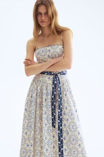 H&M floral dress with removable belt