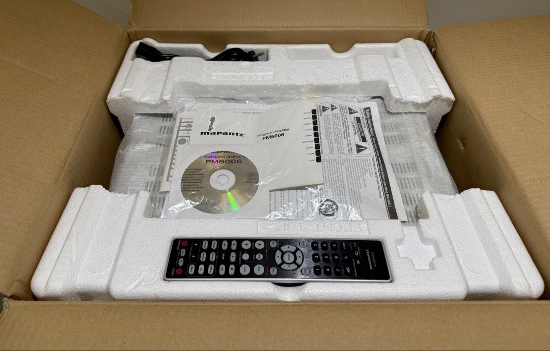 Marantz : PM 6006 HiFi Stereo Integrated Amplifier with full box and full original accessories (Silver) (Category: Soundbars, Speakers & Amplifiers) located in Singapore. Submitted by williamshz (Listing ID 1456909118, Image 7). Description: ▪️Local set and perfect working conditions (10/10) ▪️Full box full accessories as like day 1 purchase set ▪️Well known Award wining HiFi Stereo Amplifier with clear vocal and amazing sound stage ▪️Built-in DA