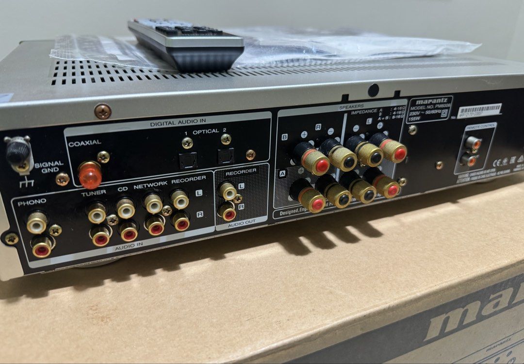 Marantz : PM 6006 HiFi Stereo Integrated Amplifier with full box and full original accessories (Silver) (Category: Soundbars, Speakers & Amplifiers) located in Singapore. Submitted by williamshz (Listing ID 1456909118, Image 5). Description: ▪️Local set and perfect working conditions (10/10) ▪️Full box full accessories as like day 1 purchase set ▪️Well known Award wining HiFi Stereo Amplifier with clear vocal and amazing sound stage ▪️Built-in DA