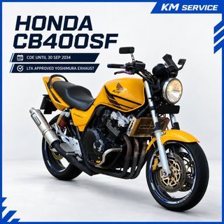 𝘾𝙃𝙀𝘼𝙋 HONDA CB400 USED SUPER FOUR S4 VTEC 3 SPEC 3 YOSHIMURA CLASS 2A MOTORCYCLE MOTORBIKE KM PLUS MOTO MOTOR MOTORING PIT STOP SHOP SERVICING TYRE KMPLUSMOTOR WOODLANDS E9 PREMIUM GP FY4