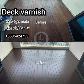 🔥25% off🔥 Deck polish /Affordable polish/vinyl polish/Outdoor deck varnish /Deck polish & staining/Colour and clear varnish/Matte and glossy finish/Scratch removal  /Chengal wood decking / Parquet polish / parquet repair / parquet flooring /Deck install