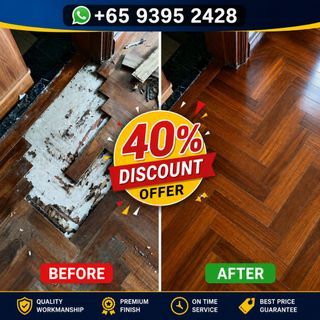 40% discount/cheap price/Parquet floor repair,Parquet install,Parquet floor Sanding&Polish,Wooden floor polish,Deck varnish&polish,Staircase polish&varnish,wooden door varnish,Experienced worker,reasonable price