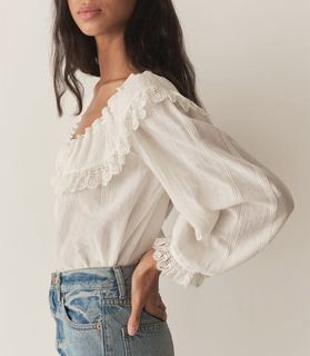 Doen Senette Top in Salt