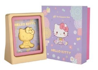 Hello Kitty Showa 24K Gold Foil in Frame