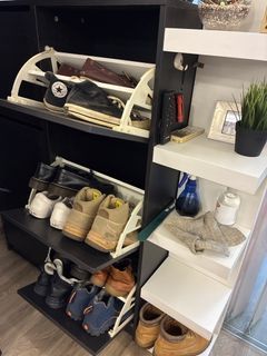 IKEA HEMNES Shoe Cabinet - Black-Brown
