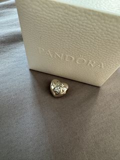 Pandora Sterling Silver Heart Paw Print Charm
