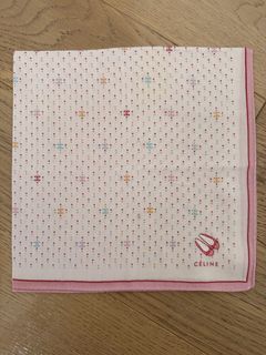 Celine vintage scarf pink