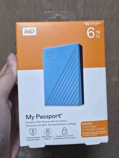 WD My Passport 6TB Portable External Hard Drive HDD