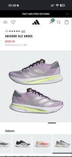 Adidas Adizero SL2 W Running Shoes Purple Silver