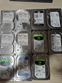 Assorted Hard Disk Drives - WD, Seagate, Dell, HGST
