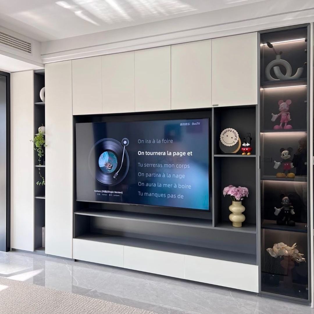 Minimalist Modern Living Room TV Cabinet Set Custom-Made TV Cabinet Set Free Delivery Custom Sizes and Styles TV, Storage Cabinets, Shelving Units, TV Stands, Storage Cabinets, Drawers, Shelves (Category: Shelves, Cabinets & Racks) located in Singapore. Submitted by ericageder16646 (Listing ID 1457568420, Image 4). Description: We are a Singapore-based custom furniture company specializing in creating high-quality, personalized home solutions for