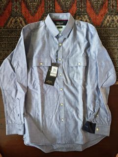 Private Stitch Urban Essential Slim Fit Blue Shirt Size 2