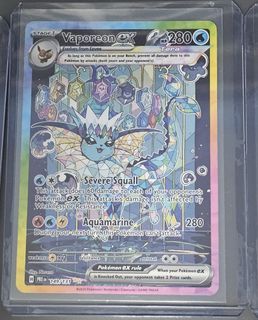 Vaporeon ex 149/131 Prismatic Evolutions card