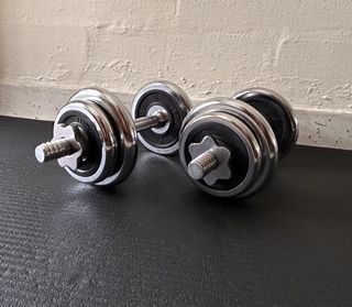 AIBI Adjustable Chrome Dumbbells Set (20kg)