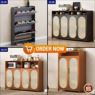 Black Shoe Cabinet| Shoe Cabinet| Shoe Organiser| Shoe Rack| Footwear Rack| Boot Rack| Home Entrance Cabinets| 14970