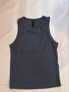 Cotton On BODY Ribbed Athletic Tank Top - Grey