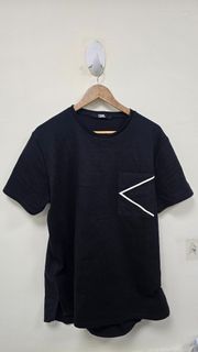 Karl Lagerfeld Black T-shirt with Pocket Detail