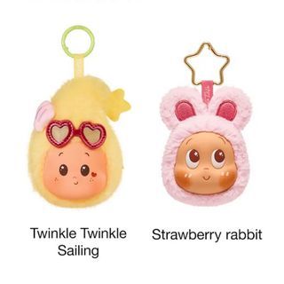 WTS Twinkle Twinkle Savor the Moment Earphone Case (Strawberry Rabbit) / Pop Bean Island Vacation Earphone Case (Twinkle Twinkle Sailing)