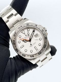 2017 ROLEX EXPLORER II 216570 WHITE POLAR DIAL 42MM