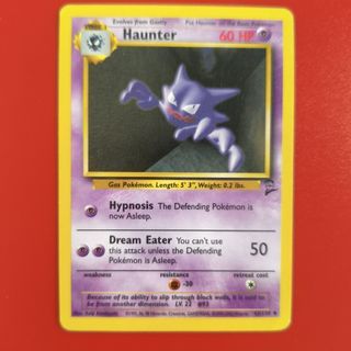 [Damaged] Haunter #43 Base Set 2 Pokemon Card 1995