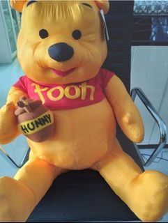 Large Winnie the Pooh Plush Toy with Hunny Pot. Giant Winnie the Pooh Plush Toy with Hunny Pot. Brand new Giant WINNIE THE POOH soft toy. Self collect at $88 or pay  $20 more to have it delivered to  ur special one
