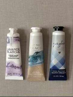 L'Occitane, Bath & Body Works Hand Creams (3 pcs)