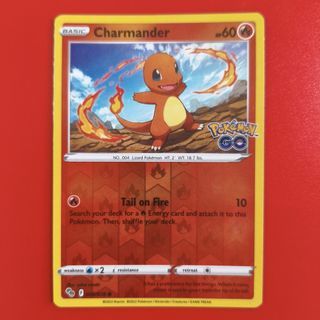 [MP] Charmander #8 Pokemon GO Card 2022 Reverse Holo