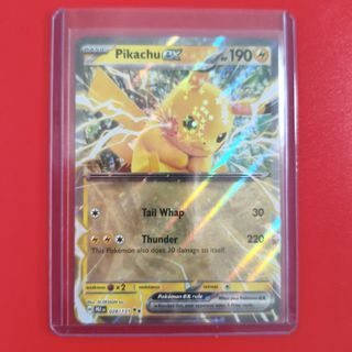 Pikachu EX #28 Prismatic Evolutions 2025 Pokemon Double Rare Holo Card