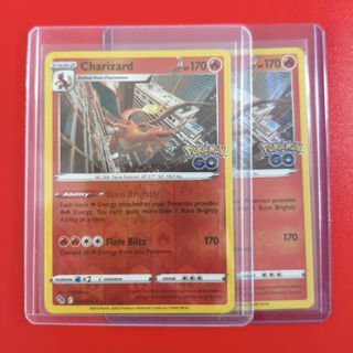 Pokemon GO Charizard #10 Reverse Holo & Holo Rare Card 2022