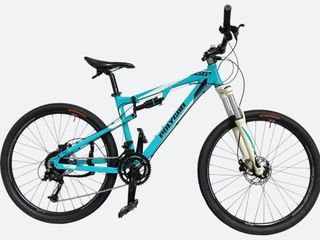Polygon Plateau 2.0 MTB dual suspension moutain bike with hydraulic disc brakes, 2x9 speed, brand new tyres and inner lines, size M / 17", pro-refurbished, ready to ride!