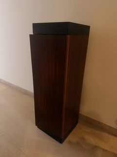 Wooden Shoe Cabinet with Black Top