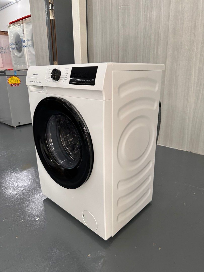 ♦️ HISENSE 9kg/6kg FRONT LOAD WASHER CUM DRYER Model: WD90N1 | display set (new not used) washing machine 2 in 1 white ☎️ CK 8083 3386 (Category: Washing Machines and Dryers) located in Singapore. Submitted by dazzlemoments (Listing ID 1458138764, Image 6). Description: ♦️ display set ♦️ HISENSE 9kg/6kg FRONT LOAD WASHER CUM DRYER Model: WD90N1 $630 + Delivery Add $50 3 Months Warranty ☎️ CK 8083 3386 👉🏻View more here : carousell.sg/u/dazzlemom