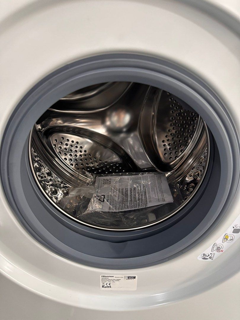 ♦️ HISENSE 9kg/6kg FRONT LOAD WASHER CUM DRYER Model: WD90N1 | display set (new not used) washing machine 2 in 1 white ☎️ CK 8083 3386 (Category: Washing Machines and Dryers) located in Singapore. Submitted by dazzlemoments (Listing ID 1458138764, Image 4). Description: ♦️ display set ♦️ HISENSE 9kg/6kg FRONT LOAD WASHER CUM DRYER Model: WD90N1 $630 + Delivery Add $50 3 Months Warranty ☎️ CK 8083 3386 👉🏻View more here : carousell.sg/u/dazzlemom