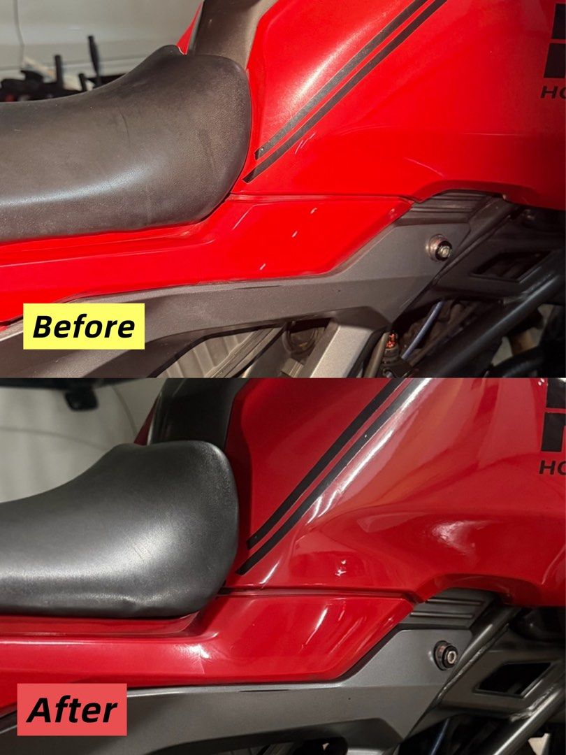 🏍️⭐️ Mobile Bike Wash & Polish | Bike Detailing | Mobile Bike Wash | Mobile Detailing | Bike Polishing (Category: Detailing & Protection) located in Singapore. Submitted by detailingmanic (Listing ID 1458255271, Image 3). Description: 🏍️ Motorbike Wash & Polish Package – Islandwide Mobile Service Give your motorcycle the care it deserves with our professional Wash & Polish Package. Whether you ride a cub, naked bike, superbike or adventure bike