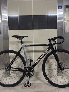 🆕Assembled Brand New Full Bike Tsunami SNM 100 [Black Gold] Fixed Gear Fixie / Bicycle  (Tags , Bicycle , Bike , Trek, Giant, Merida, Specialized, Cannondale, Polygon, Java, Fuji, Aventon, Cinelli, Engine11, Leader ）