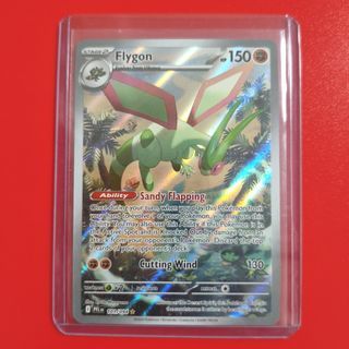 Flygon #101 Pokemon Illustration Rare Full Art Holo Card 2025 Phantasmal Flames