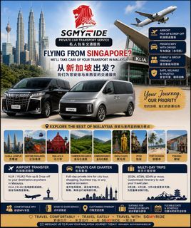 KLIA Airport Transfer | Kuala Lumpur KL Genting Malacca Cameron Highlands Ipoh Penang Port Dickson Batu Caves | Private Transport