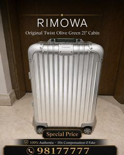RIMOWA Original Twist Olive Green 21” Cabin luggage