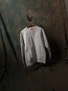 Supreme mini logo box Grey Crewneck Sweatshirt Made in Canada
