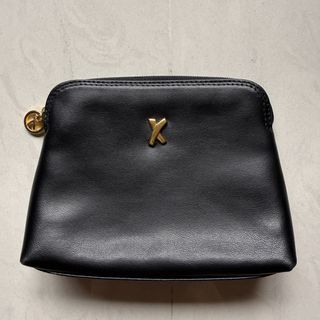 Vintage 1980s Paloma Picasso genuine real soft calf Italian leather zip vanity makeup travel pouch bag toiletries flight made in Italy rare collectors Tiffany co