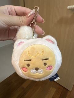 Little Friends Kakao Ryan Plush Keychain with Pom Pom