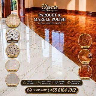 Parquet & marble floor polish & repair |Timber water damage repair |All types floor polish |Parquet varnish & installation |Gap filling |Deck varnish |Staircase polish |Ceramic tiles & granite floor polish |Marble table & counter top polish |