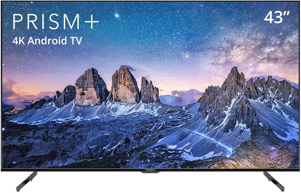 PRISM+ 43" 4K Android TV (Category: TV) located in Singapore. Submitted by ernestqce (Listing ID 1458413487, Image 1). Description: - 43-inch PRISM+ TV - 4K Ultra HD resolution - Smart Android TV capabilities - Ideal for streaming and entertainment - Comes with original stand - Ready for immediate pickup Bought in Apr 2024, no warranty. No defects Self collect only.